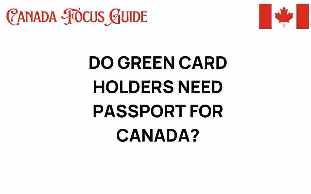 do-green-card-holders-need-passport-canada