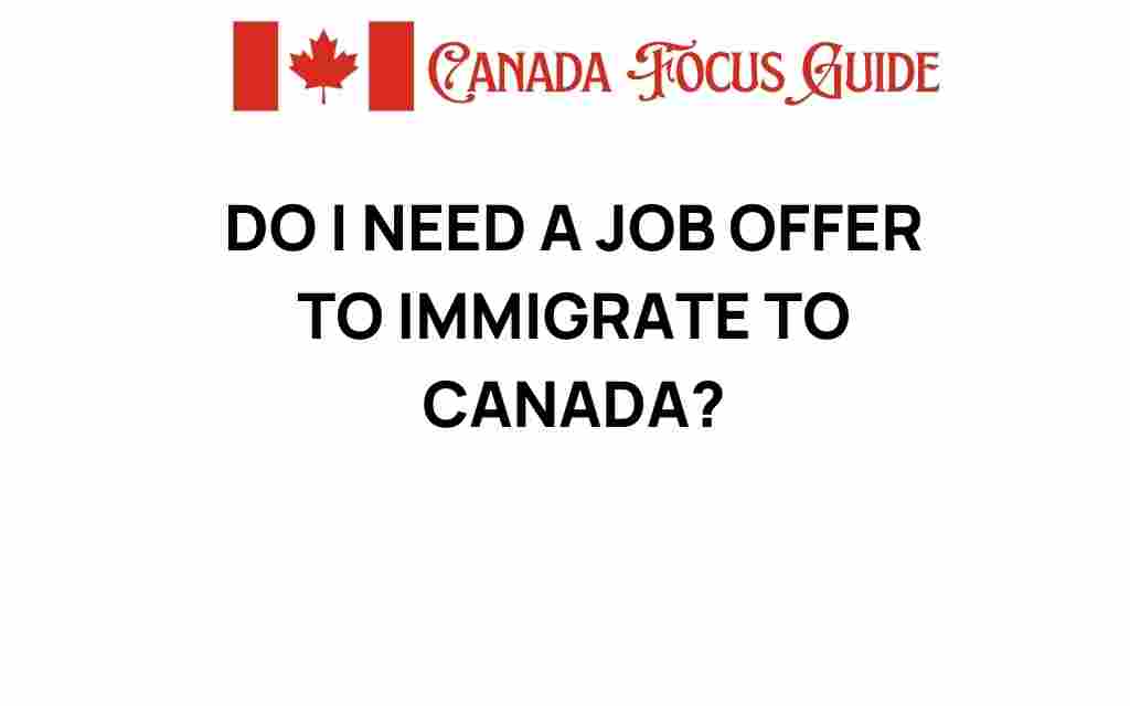 do-i-need-a-job-offer-to-immigrate-to-canada